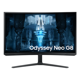 32" Odyssey Neo G8 G85NB 4K 240Hz Gaming Monitor Front White 