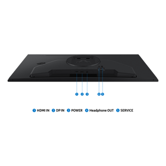 27/32" Odyssey G5 G50F QHD 180Hz Gaming Monitor Detail-Connectivity Black 