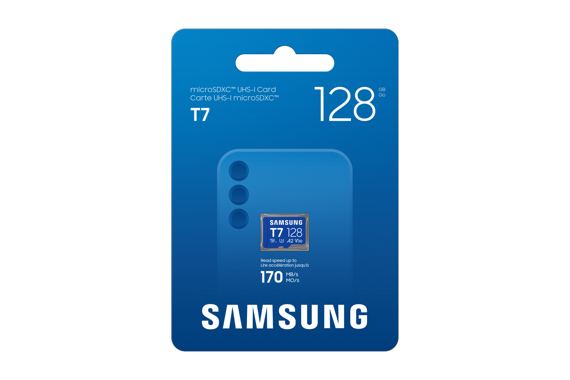  T7 microSD存储卡 Front-PKG Blue 