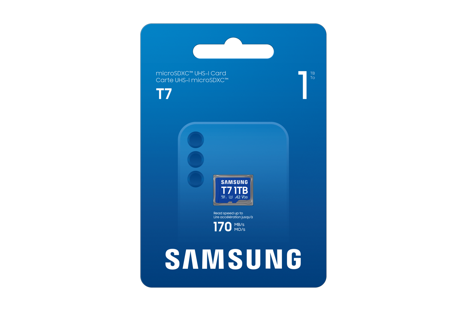  T7 microSD存储卡 Front-PKG Blue 