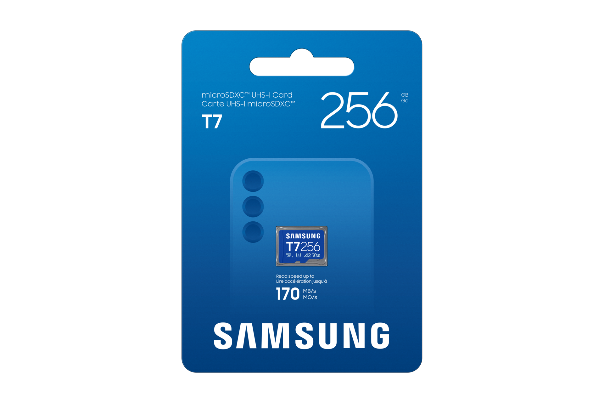  T7 microSD存储卡 Front-PKG Blue 