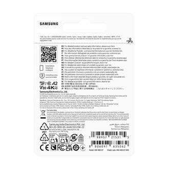  T7 microSD存储卡 Back-PKG Blue 