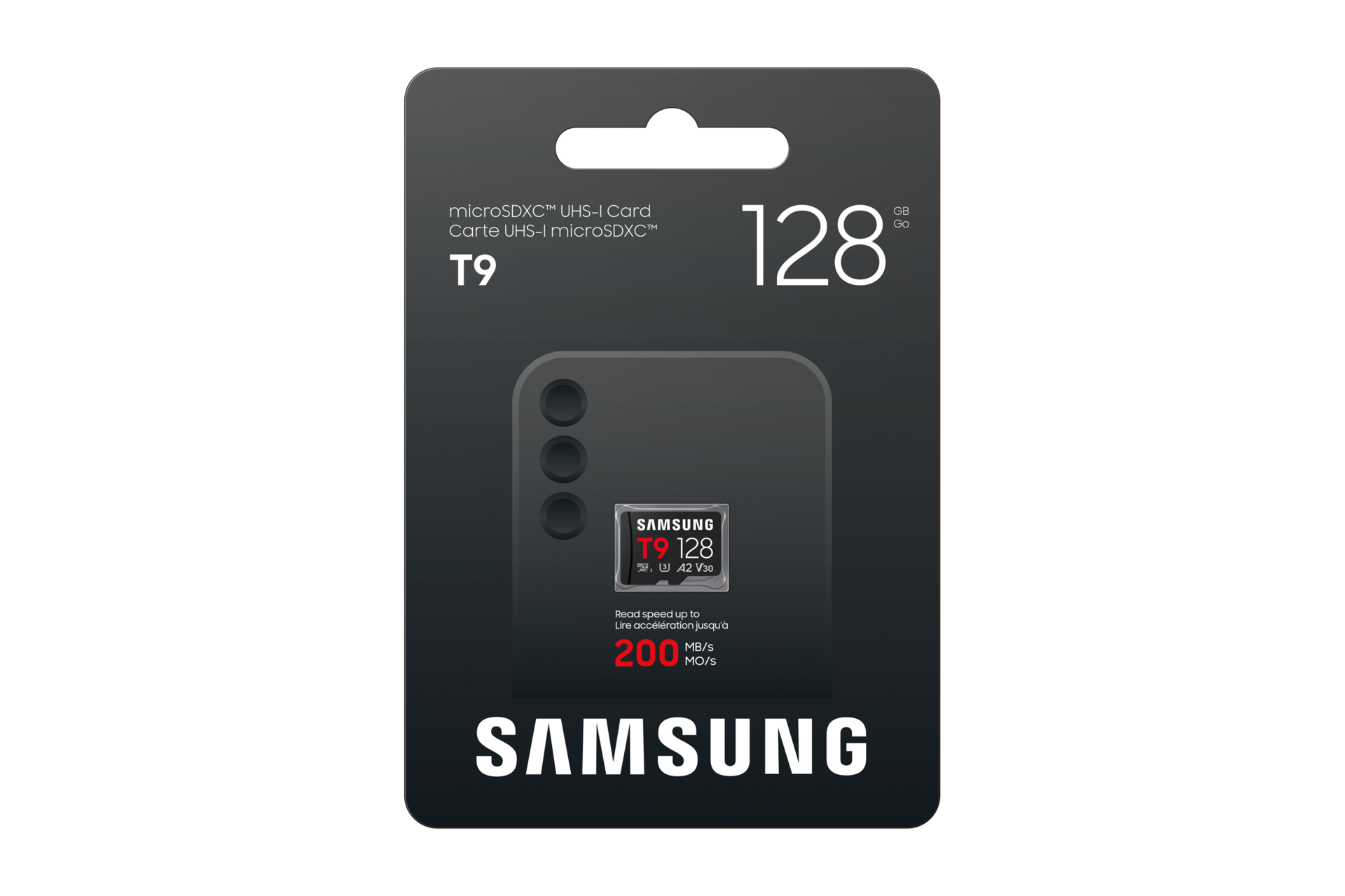 T9 microSD存储卡 Front-PKG Black 
