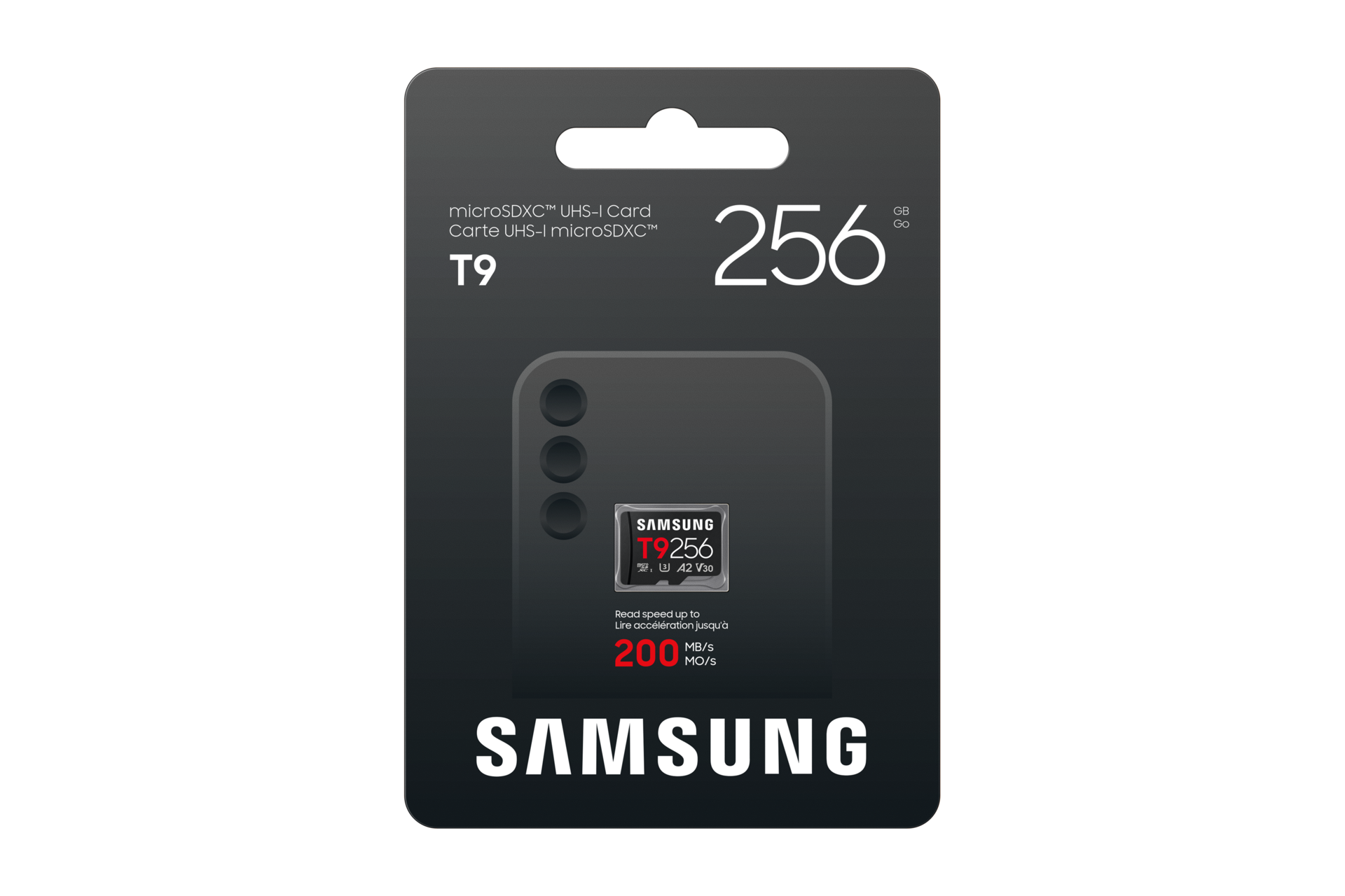 T9 microSD存储卡 Front-PKG Black 