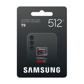T9 microSD存储卡 Front-PKG Black 