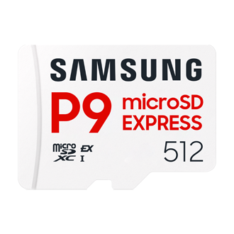 microSD P9 Express高速存储卡 Front White 