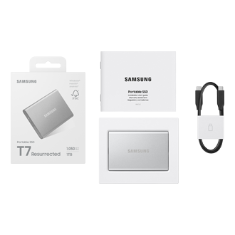 移动固态硬盘 T7焕新版 PKG-Group-Shot Silver 