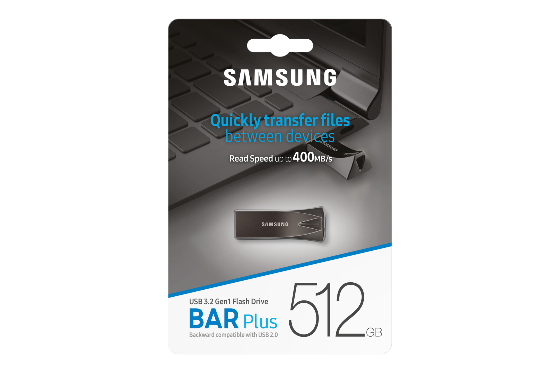 BAR Plus USB3.2 闪存盘 Front-PKG Gray 