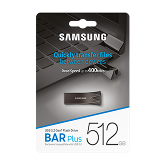 BAR Plus USB3.2 闪存盘 Front-PKG Gray 