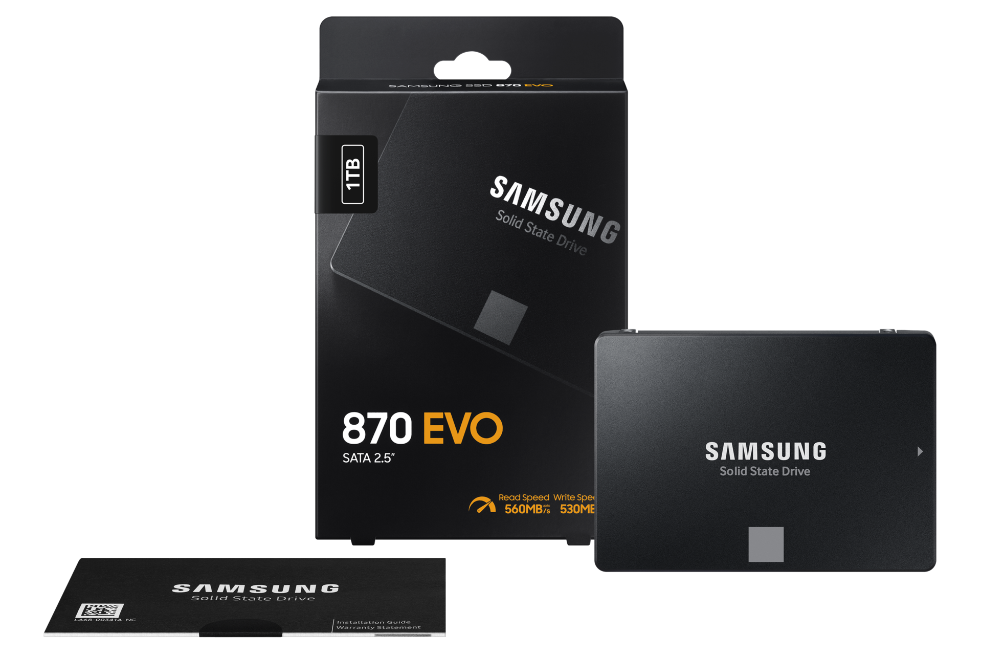 SSD 870 EVO SATA III  2.5 inch PKG-Fullshot Black 