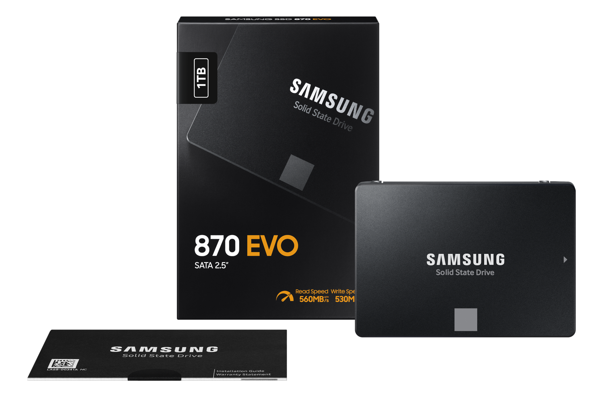 SSD 870 EVO SATA III  2.5 inch PKG-Fullshot Black 