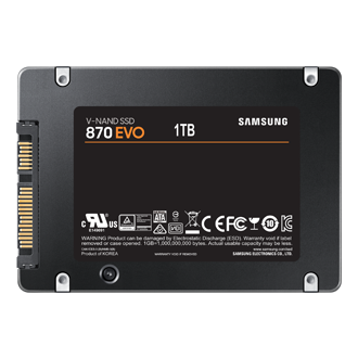 SSD 870 EVO SATA III  2.5 inch Back Black 