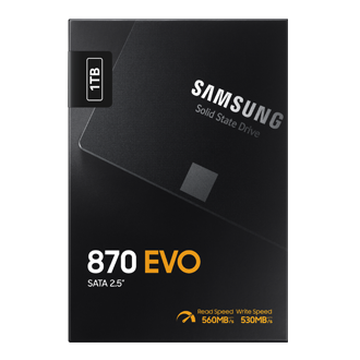 SSD 870 EVO SATA III  2.5 inch PKG-Front Black 