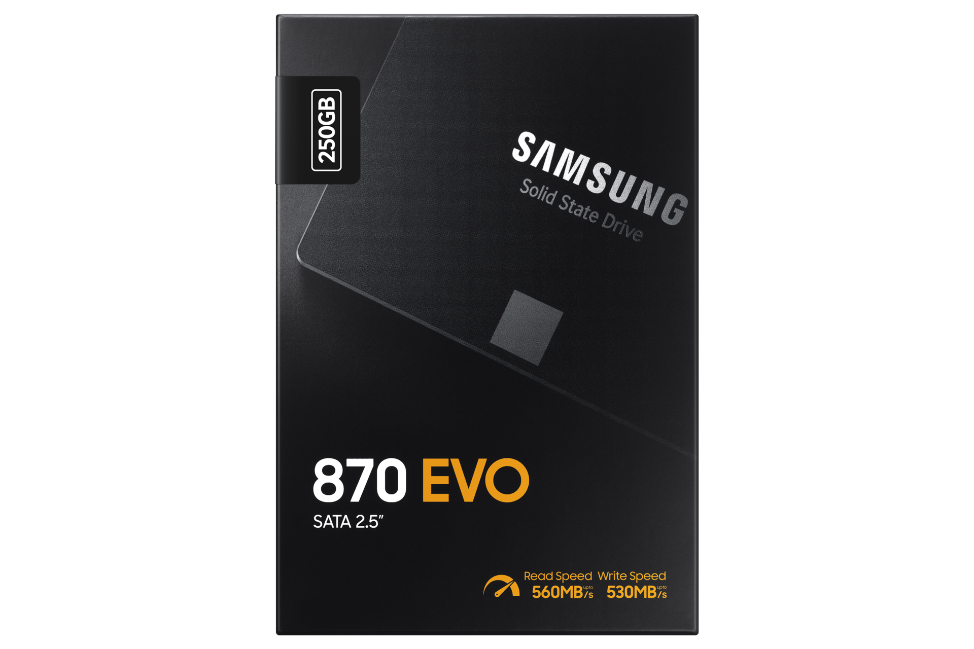 SSD 870 EVO SATA III  2.5 inch PKG-Front Black 