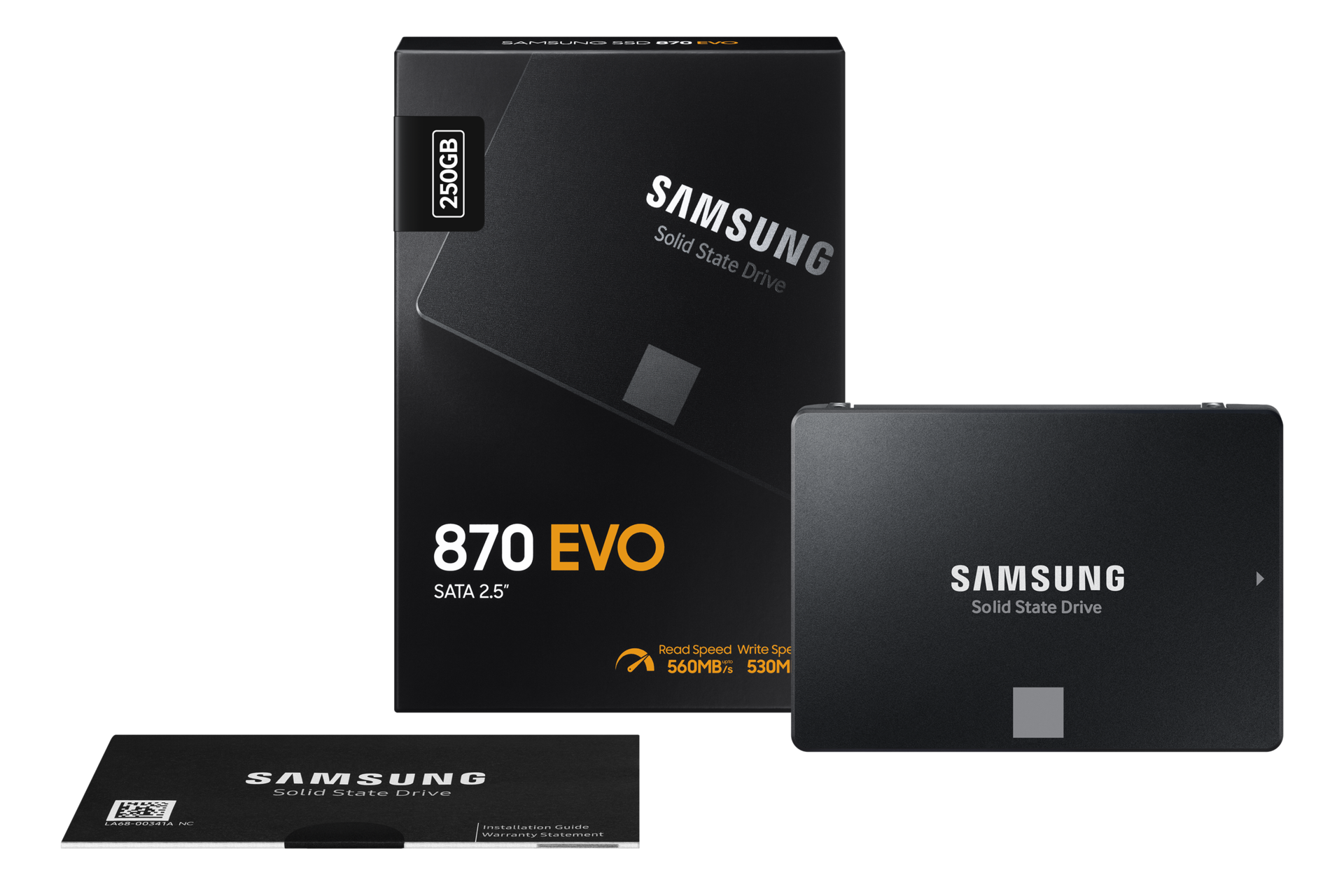 SSD 870 EVO SATA III  2.5 inch PKG-Fullshot Black 