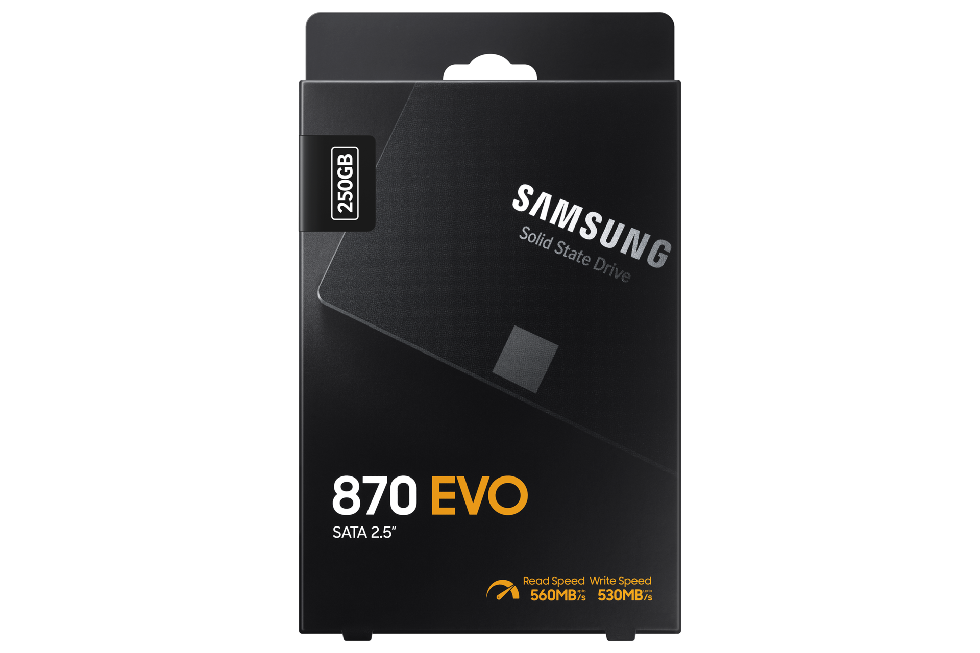 SSD 870 EVO SATA III  2.5 inch PKG-Front Black 