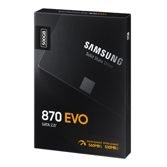 SSD 870 EVO SATA III  2.5 inch PKG-R-Perspective Black 