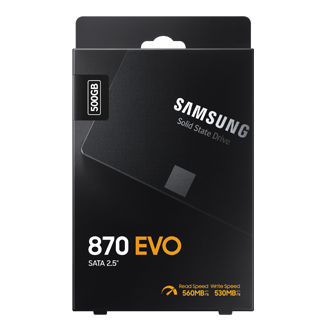 SSD 870 EVO SATA III  2.5 inch PKG-Front Black 