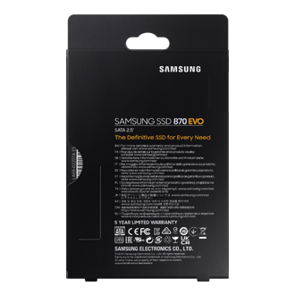 SSD 870 EVO SATA III  2.5 inch PKG-Back Black 