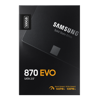 SSD 870 EVO SATA III  2.5 inch PKG-Front Black 