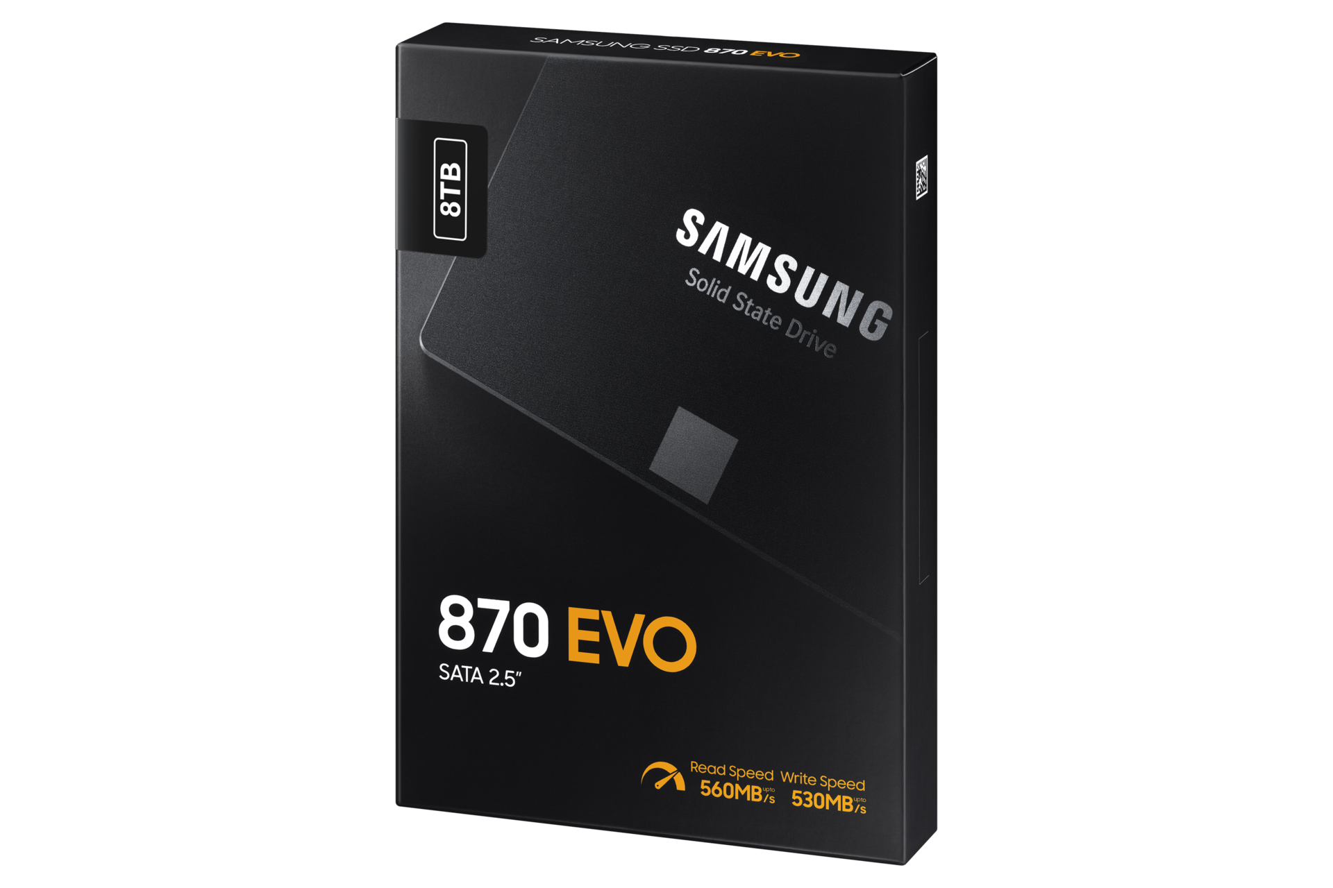 SSD 870 EVO SATA III  2.5 inch PKG-R-Perspective Black 
