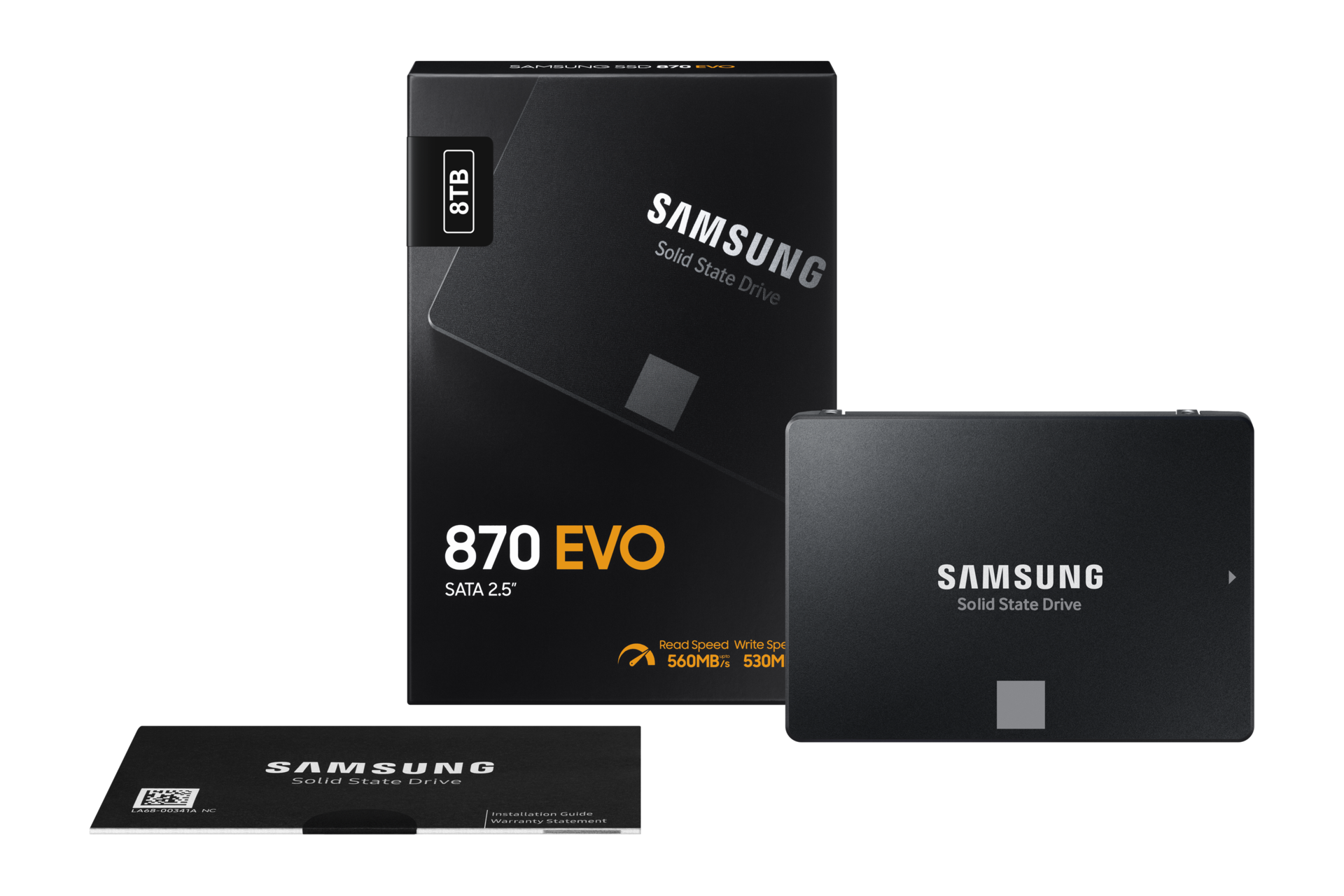 SSD 870 EVO SATA III  2.5 inch PKG-Fullshot Black 