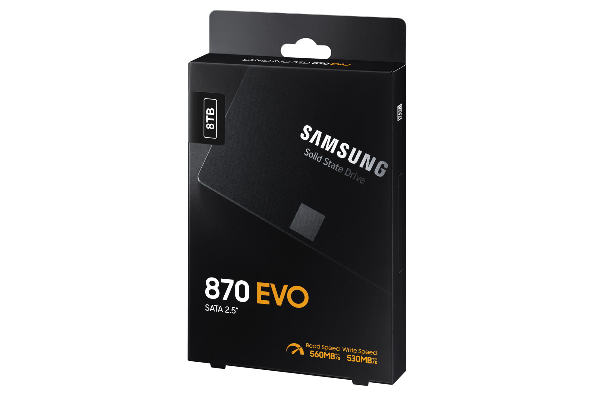 SSD 870 EVO SATA III  2.5 inch PKG-R-Perspective Black 