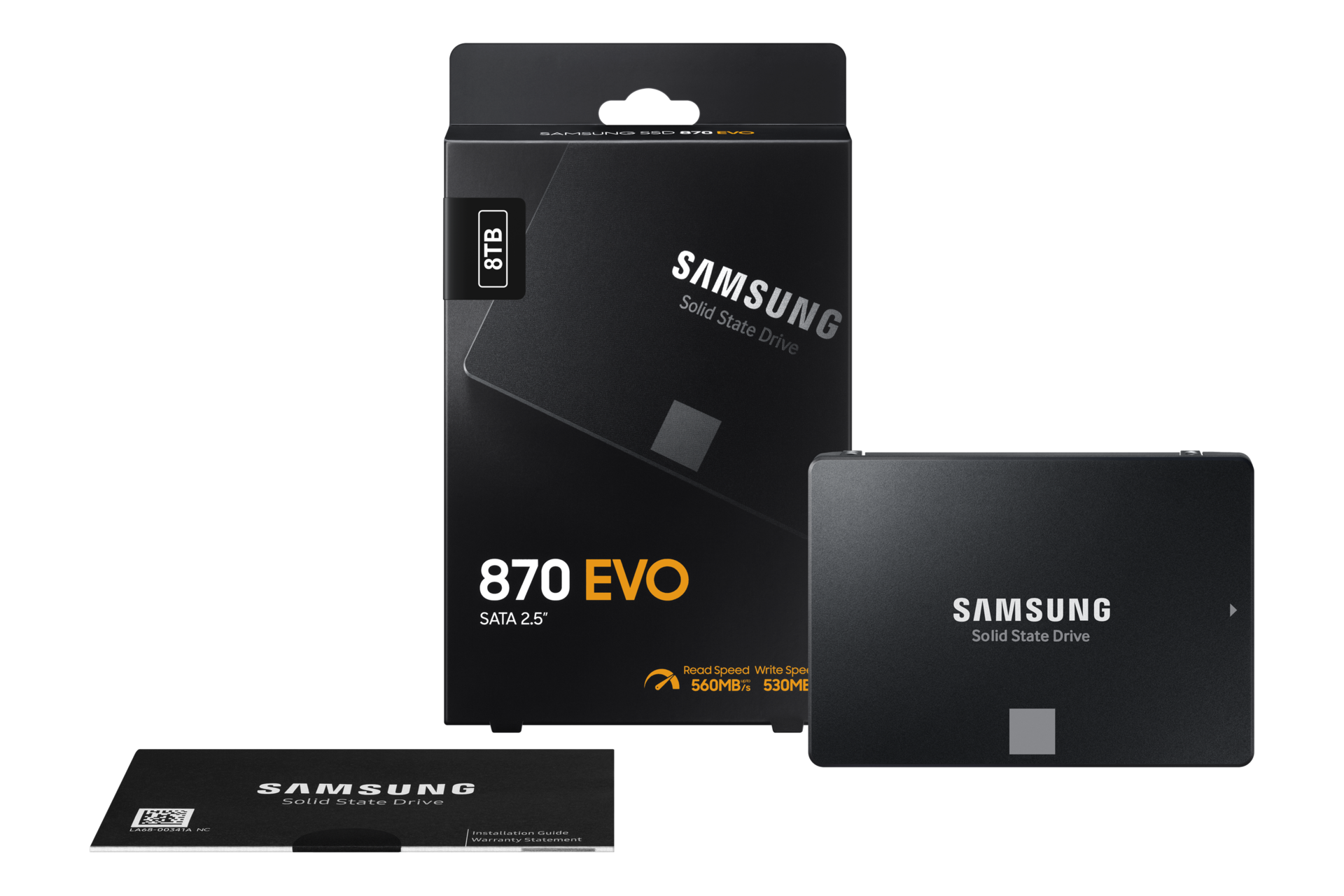 SSD 870 EVO SATA III  2.5 inch PKG-Fullshot Black 