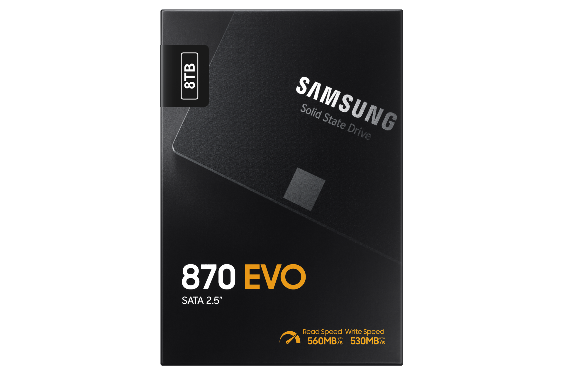 SSD 870 EVO SATA III  2.5 inch PKG-Front Black 