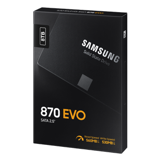 SSD 870 EVO SATA III  2.5 inch PKG-R-Perspective Black 
