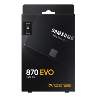 SSD 870 EVO SATA III  2.5 inch PKG-Front Black 