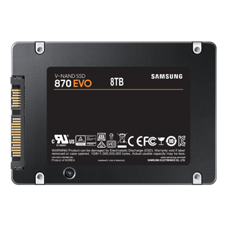SSD 870 EVO SATA III  2.5 inch Back Black 
