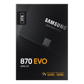 SSD 870 EVO SATA III  2.5 inch PKG-Front Black 