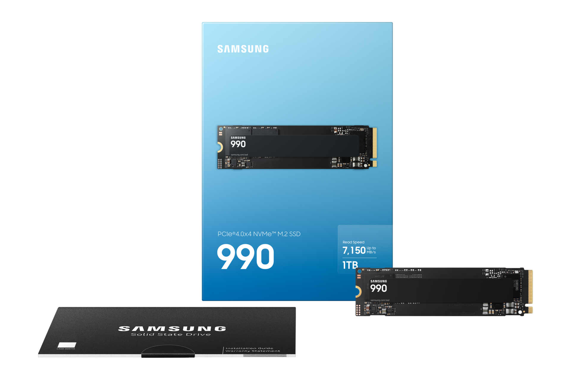 990 PCIe 4.0 NVMe M.2 固态硬盘 PKG-Full-Shot Black 