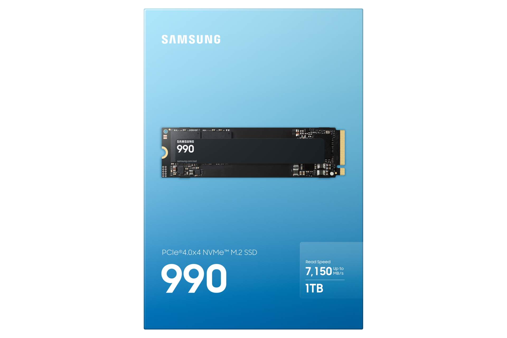 990 PCIe 4.0 NVMe M.2 固态硬盘 PKG-Front Black 
