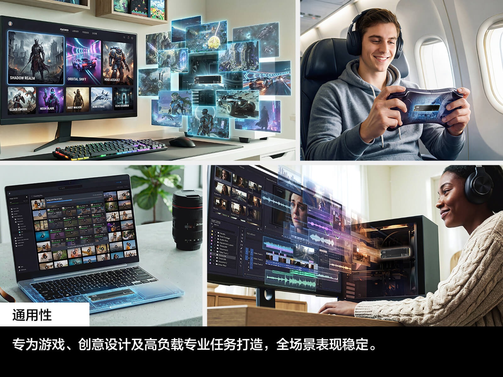 990 PCIe 4.0 NVMe M.2 固态硬盘 黑色