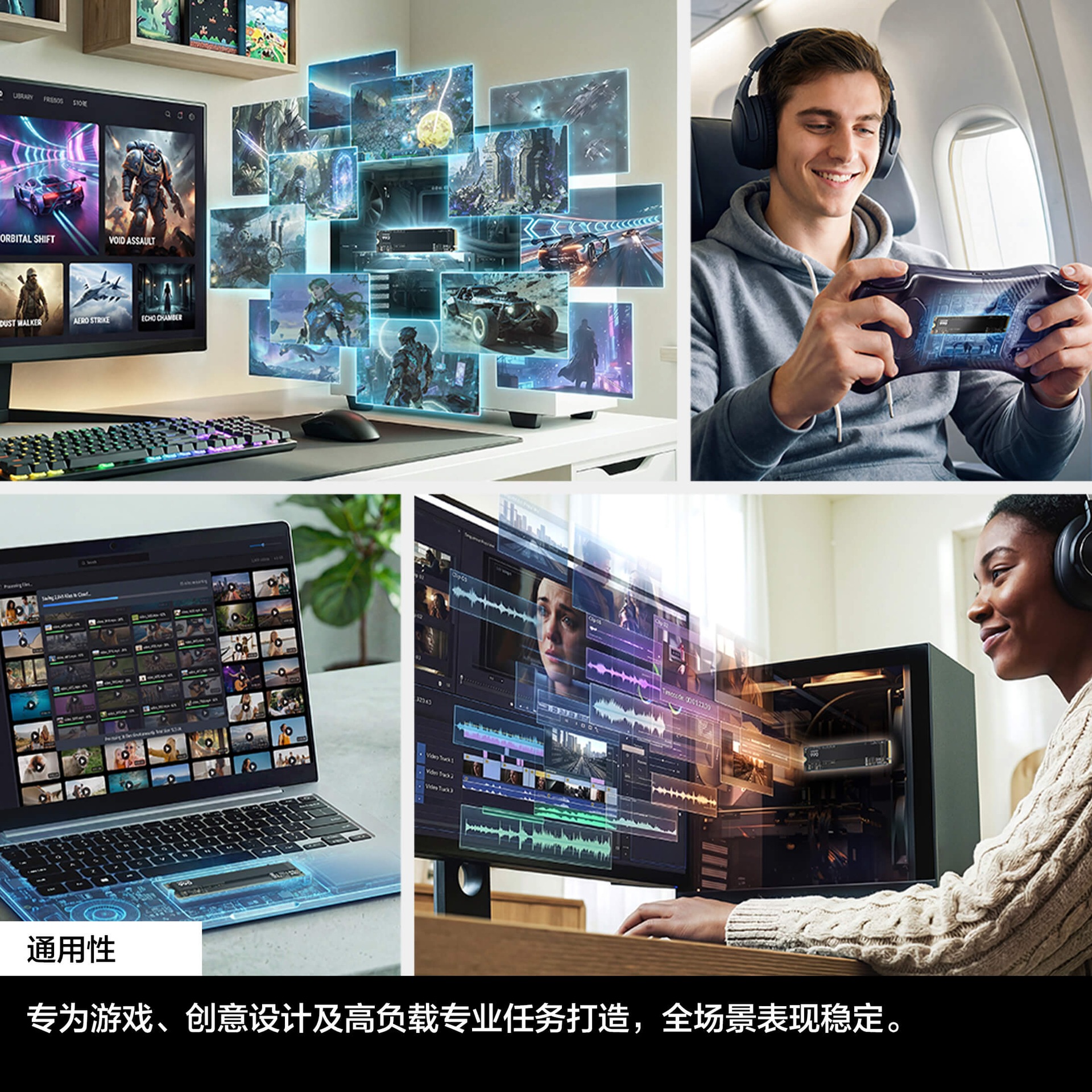990 PCIe 4.0 NVMe M.2 固态硬盘 黑色