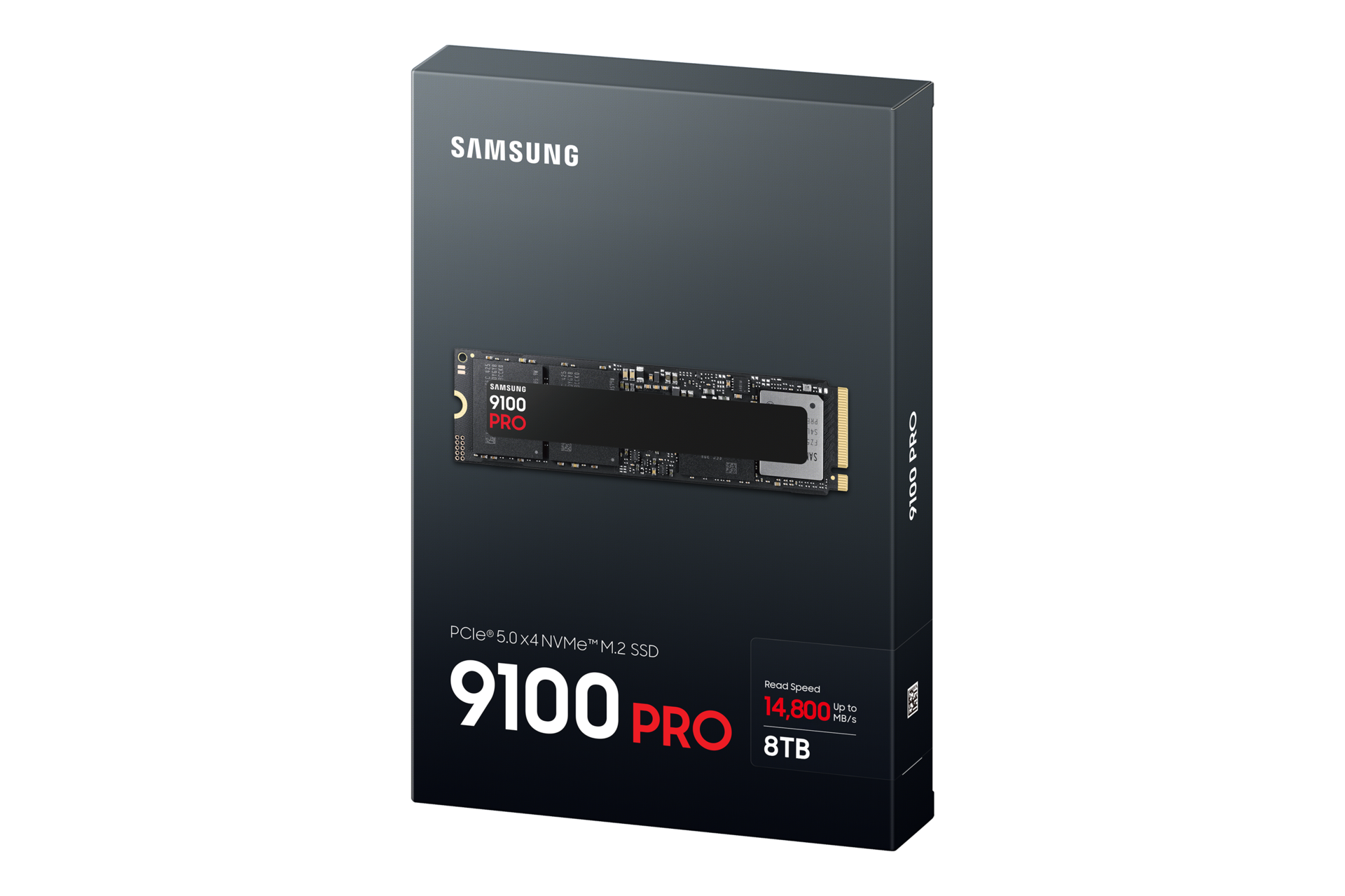 9100 PRO PCIe 5.0 NVMe M.2 固态硬盘 PKG-R-Perspective Black 