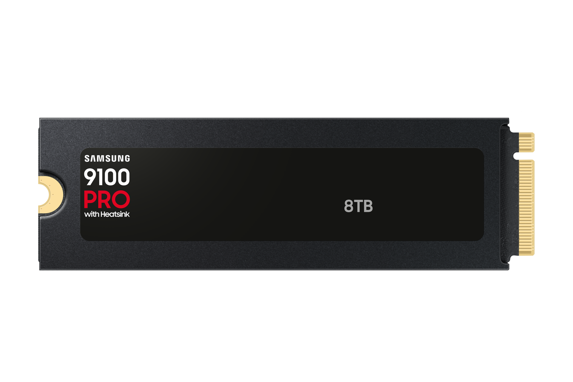 9100 PRO With Heatsink (散热片版) PCIe 5.0 NVMe M.2 固态硬盘 Back Black 