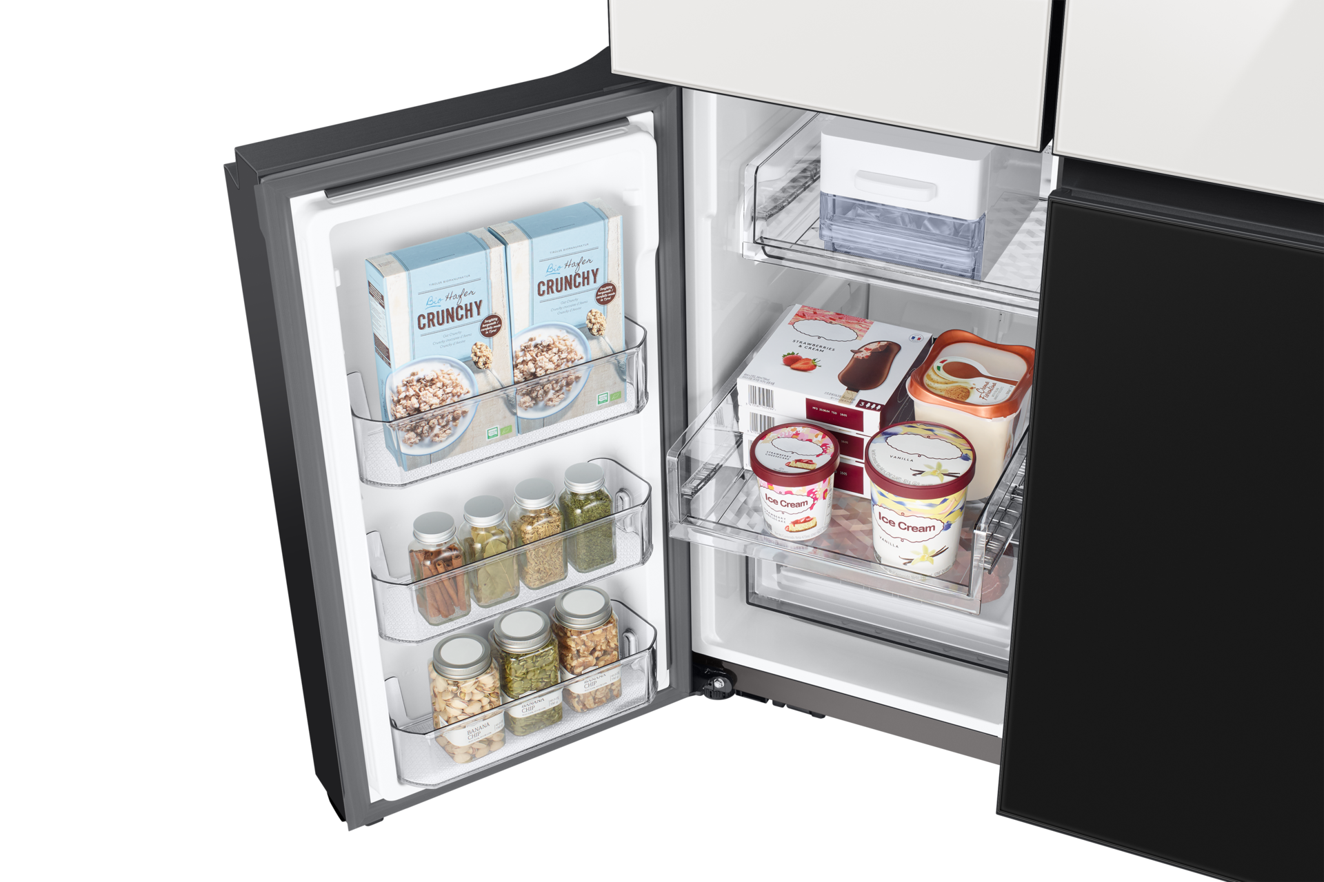 freezer-sliding-shelf-detail Clean White&Glam Deep Charcoal