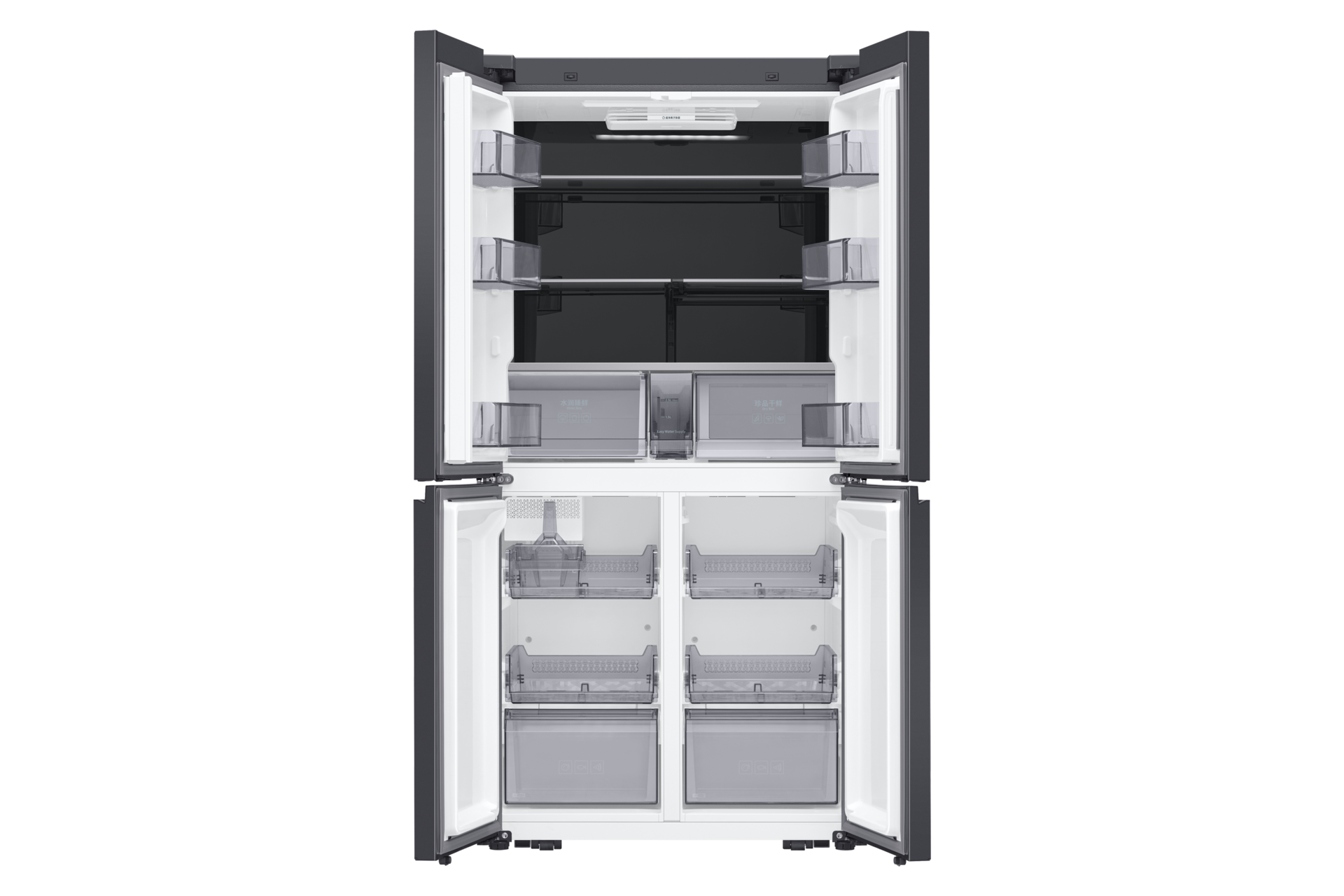 front-open-without-food Shimmer Charcoal