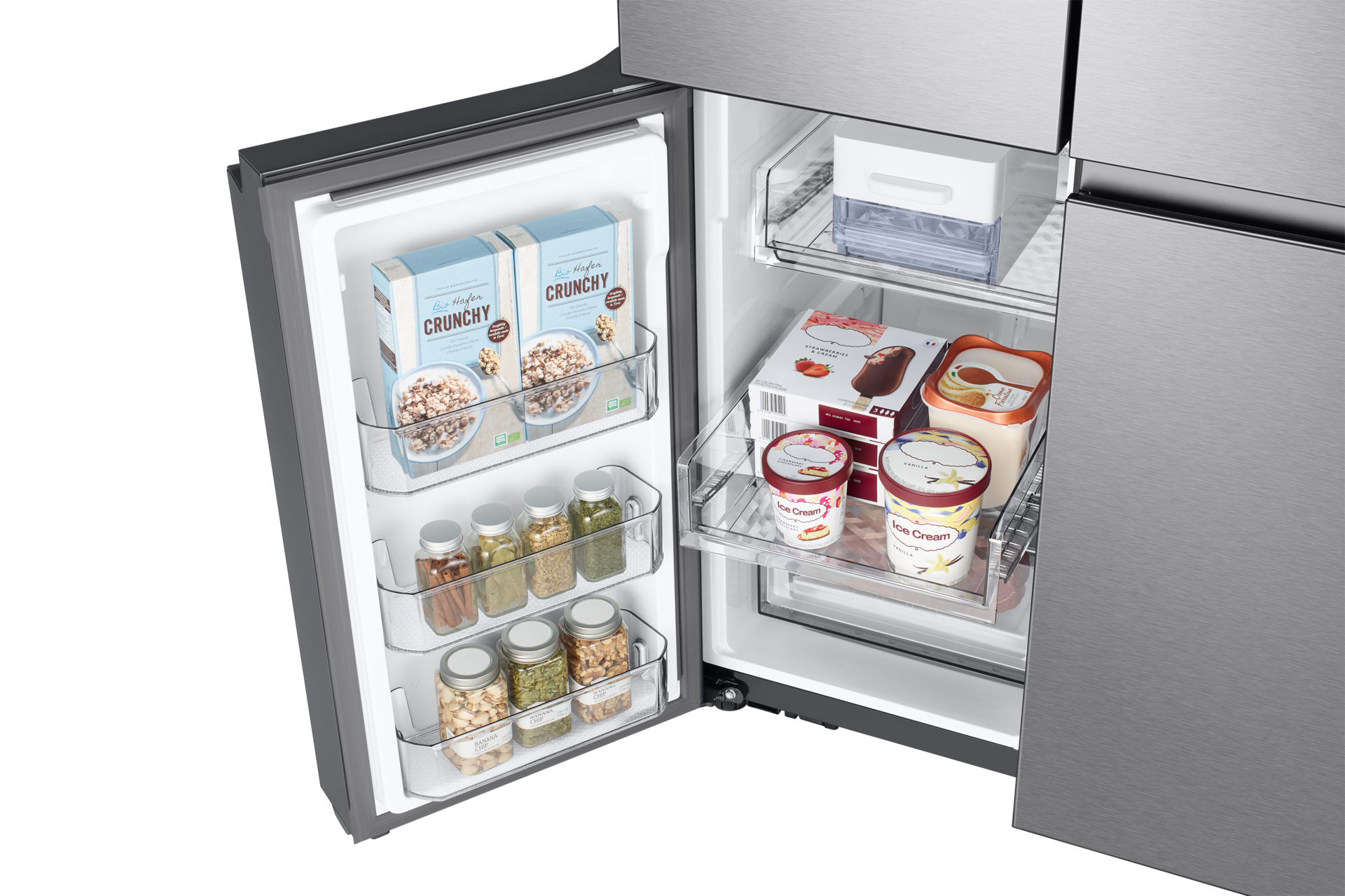 freezer-sliding-shelf-detail Silver