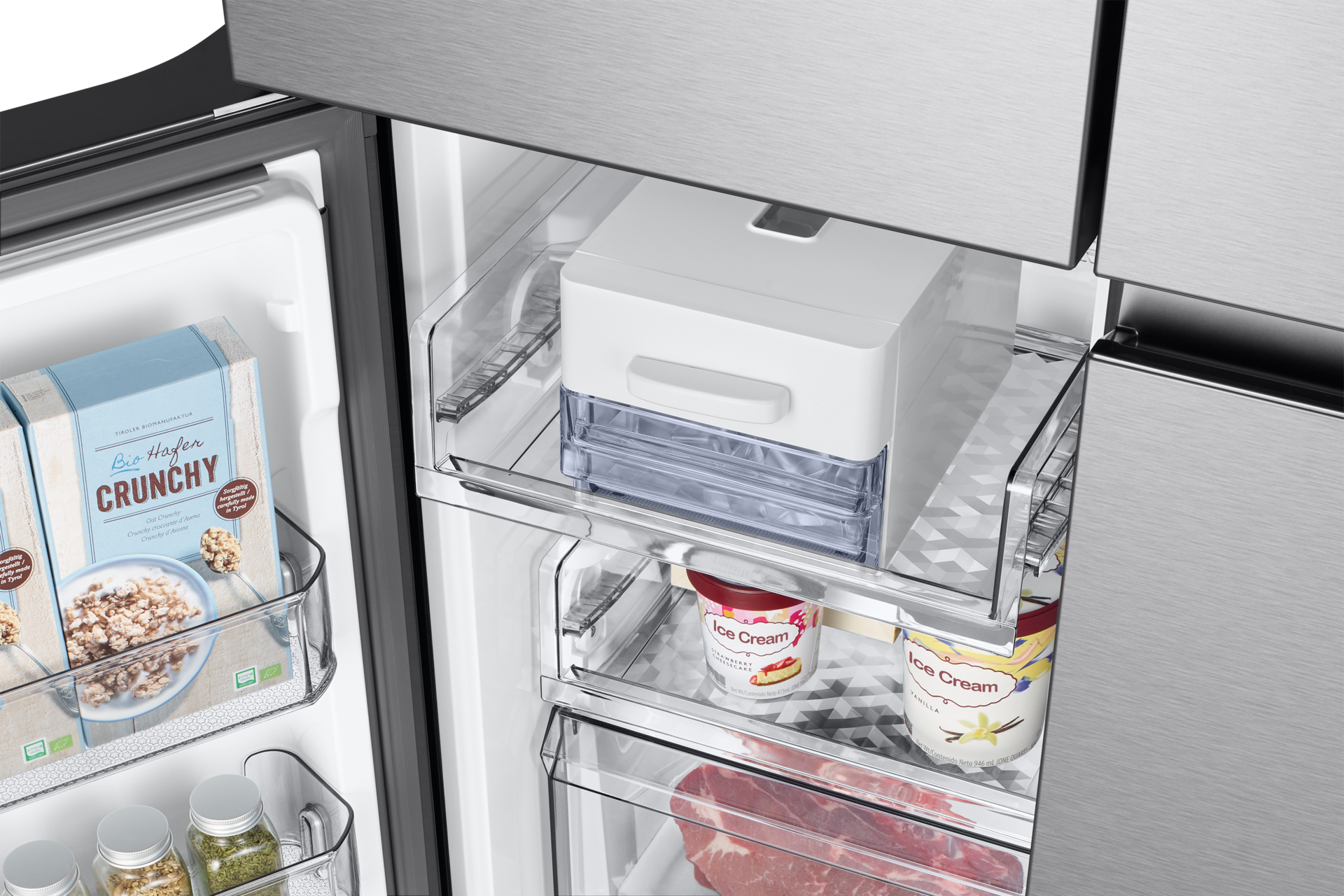 freezer-ice-ice-bucket Silver