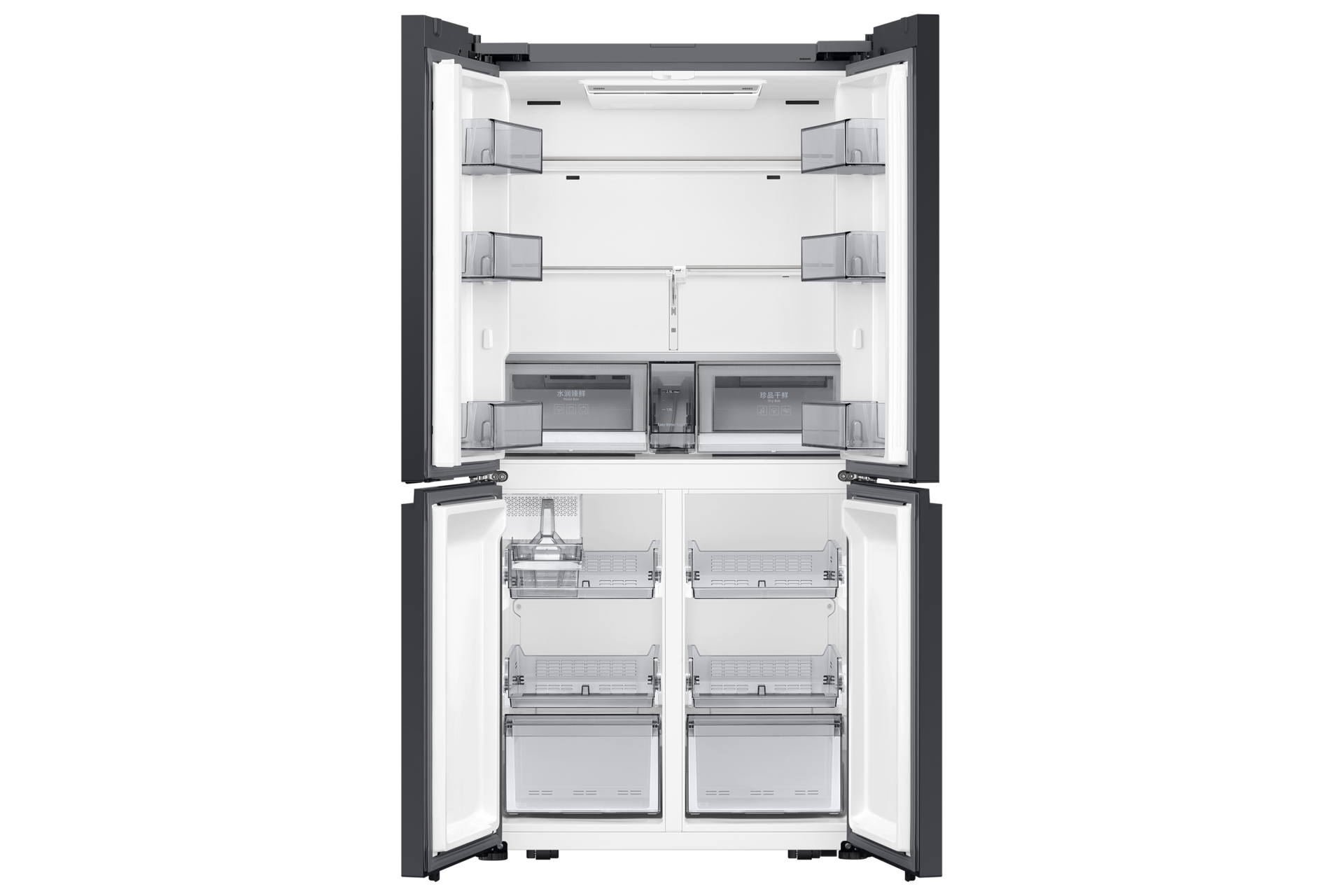 front-open Satin White