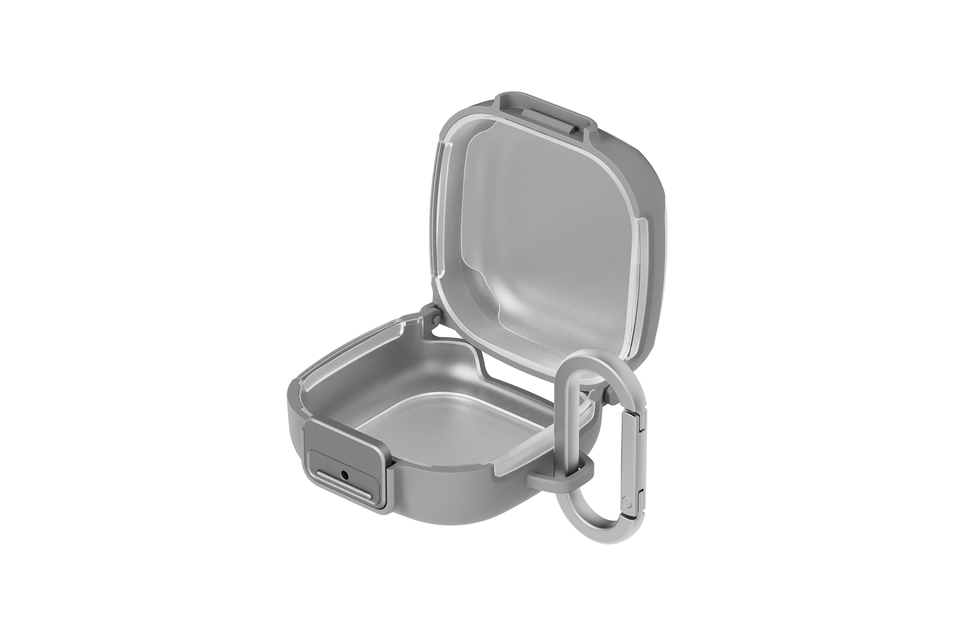 Galaxy Buds4 | Buds4 Pro 带登山扣保护壳 FrontOpen Light Gray 