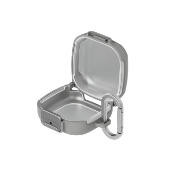 Galaxy Buds4 | Buds4 Pro 带登山扣保护壳 FrontOpen Light Gray 