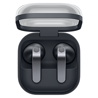 Galaxy Buds4 Case-Opened Black 