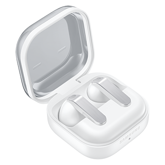 Galaxy Buds4 Case-Opened-Side White 