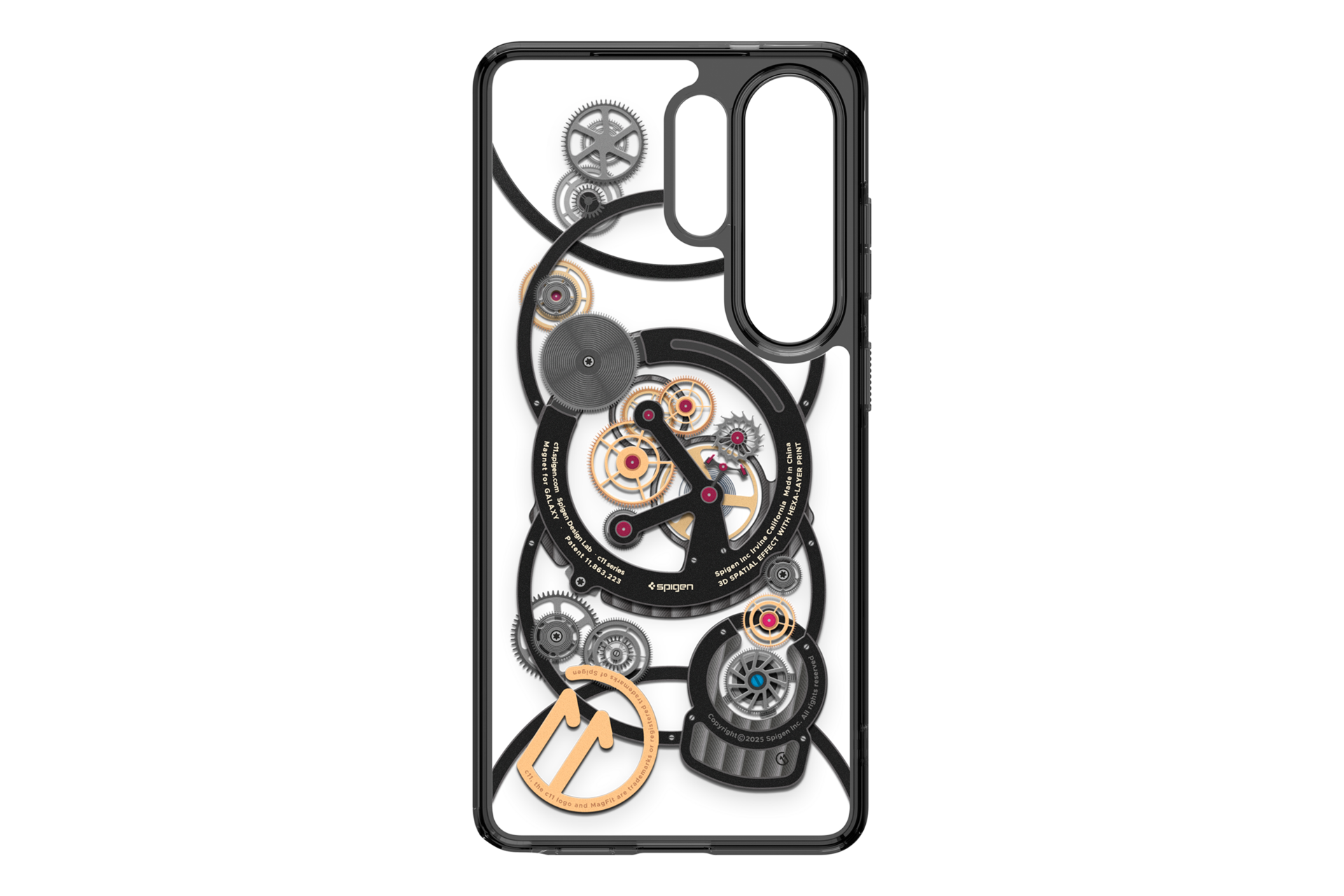 Galaxy S26 Ultra c11 磁吸保护壳(Chronos) Back Black 