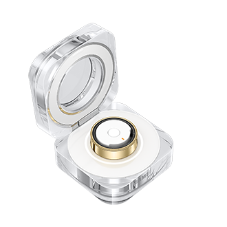 opened-w-ring Titanium Gold